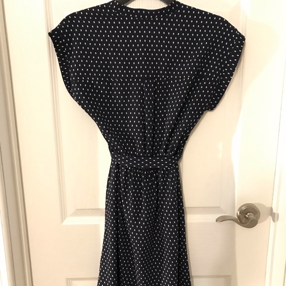 SMALL BLUE & WHITE MONTEAU MINI DRESS - Picture 6 of 10